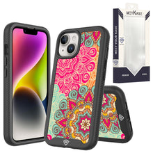 For iPhone 12/12 Pro Case No Fade Print Design Shockproof Cover + Tempered Glass