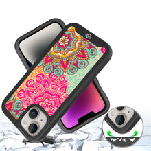 For iPhone 12/12 Pro Case No Fade Print Design Shockproof Cover + Tempered Glass