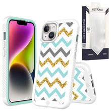 For iPhone 12/12 Pro Case No Fade Print Design Shockproof Cover + Tempered Glass