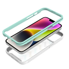For iPhone 12/12 Pro Case No Fade Print Design Shockproof Cover + Tempered Glass