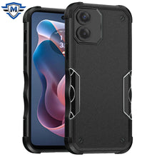 For Moto G Play 2024 Case Ergonomic Grip Rugged Phone Cover + Tempered Glass
