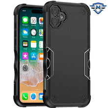 For iPhone 16 Plus 6.7in Case Ergonomic Grip Design Shockproof + Tempered Glass
