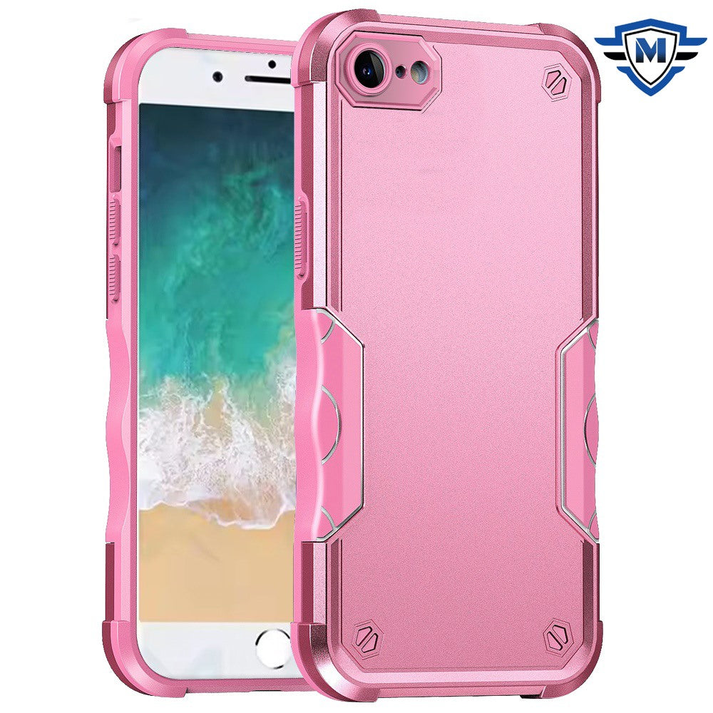 For iPhone 16e Case Ergonomic Grip Design Rugged Shockproof + Tempered Glass