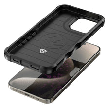 For iPhone 15 PRO Case Ergonomic Grip Print Design Shockproof + 2 Tempered Glass