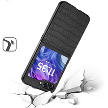For Motorola Razr 2025/2024 Case Premium Vegan Leather Croc Design Cover