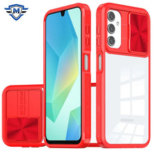 For Samsung A16 5G Case Rear Lens Sliding Cover Rugged Hybrid + Tempered Glass