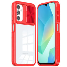 For Samsung A16 5G Case Rear Lens Sliding Cover Rugged Hybrid + Tempered Glass