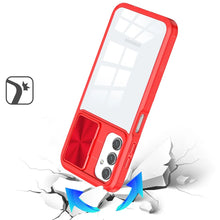 For Samsung A16 5G Case Rear Lens Sliding Cover Rugged Hybrid + Tempered Glass