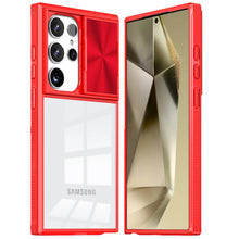 For Samsung Galaxy S24 Case Camera Lens Sliding Cover Rugged Hybrid Clear Back