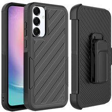 For Samsung A26 5G Case Heavy-Duty Lined Holster Phone Cover + Tempered Glass
