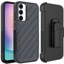 For Samsung A26 5G Case Heavy-Duty Lined Holster Phone Cover + Tempered Glass