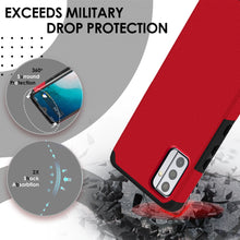 For Moto G Power 5G 2024 Case Dual Layer Shockproof Phone Cover + Tempered Glass