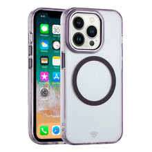 For iPhone 15 PLUS Case Trans-Clear Metal Buttons Phone Cover + 2 Tempered Glass