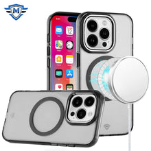 For iPhone 16 Pro 6.3in Case Trans-Clear with Metal Buttons + Tempered Glass