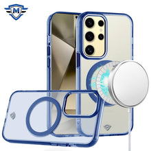For Samsung Galaxy S24+ Plus Case Trans-Clear Metal Buttons Magnetic Charging