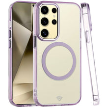 For Samsung Galaxy S24+ Plus Case Trans-Clear Metal Buttons Magnetic Charging