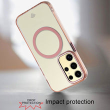 For Samsung Galaxy S24+ Plus Case Trans-Clear Metal Buttons Magnetic Charging