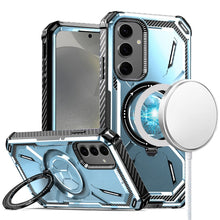 For Samsung Galaxy S24 Case Heavy-Duty Metal Ring Stand Magnetic Charging Cover