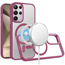 For Samsung Galaxy S24+ Plus Case Metal Buttons Clear Back Magnetic Charging