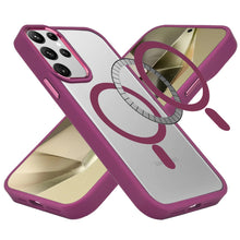 For Samsung Galaxy S24+ Plus Case Metal Buttons Clear Back Magnetic Charging