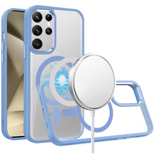 For Samsung Galaxy S24+ Plus Case Metal Buttons Clear Back Magnetic Charging