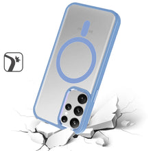 For Samsung Galaxy S24+ Plus Case Metal Buttons Clear Back Magnetic Charging