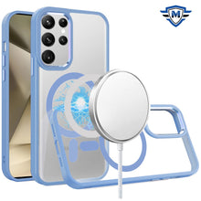 For Samsung Galaxy S24+ Plus Case Metal Buttons Clear Back Magnetic Charging