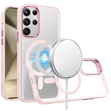 For Samsung Galaxy S24+ Plus Case Metal Buttons Clear Back Magnetic Charging