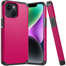 For iPhone 13/14 Case Premium Dual Layer Shockproof Phone Cover + Tempered Glass