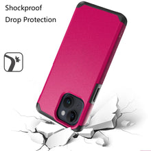 For iPhone 13/14 Case Premium Dual Layer Shockproof Phone Cover + Tempered Glass