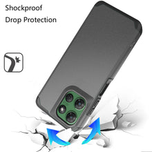 For Moto G Power 2025 Case Dual Layer Shockproof Phone Cover + Tempered Glass