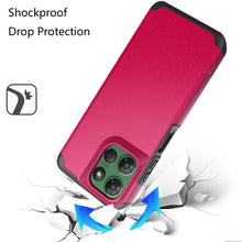 For Moto G Power 2025 Case Dual Layer Shockproof Phone Cover + Tempered Glass