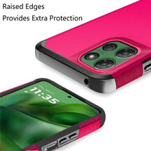 For Moto G Power 2025 Case Dual Layer Shockproof Phone Cover + Tempered Glass