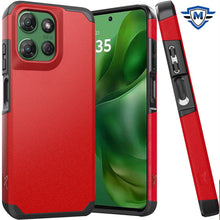 For Moto G Power 2025 Case Dual Layer Shockproof Phone Cover + Tempered Glass