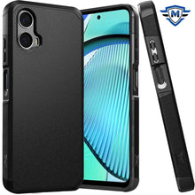 For Moto G Power 5G 2024 Case Dual Layer Shockproof Phone Cover + Tempered Glass