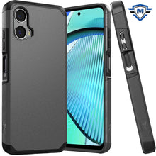 For Moto G Power 5G 2024 Case Dual Layer Shockproof Phone Cover + Tempered Glass