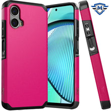 For Moto G Power 5G 2024 Case Dual Layer Shockproof Phone Cover + Tempered Glass