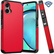 For Moto G Power 5G 2024 Case Dual Layer Shockproof Phone Cover + Tempered Glass