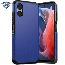 For Moto G Play 2024 Case Dual Layer Shockproof Phone Cover + Tempered Glass