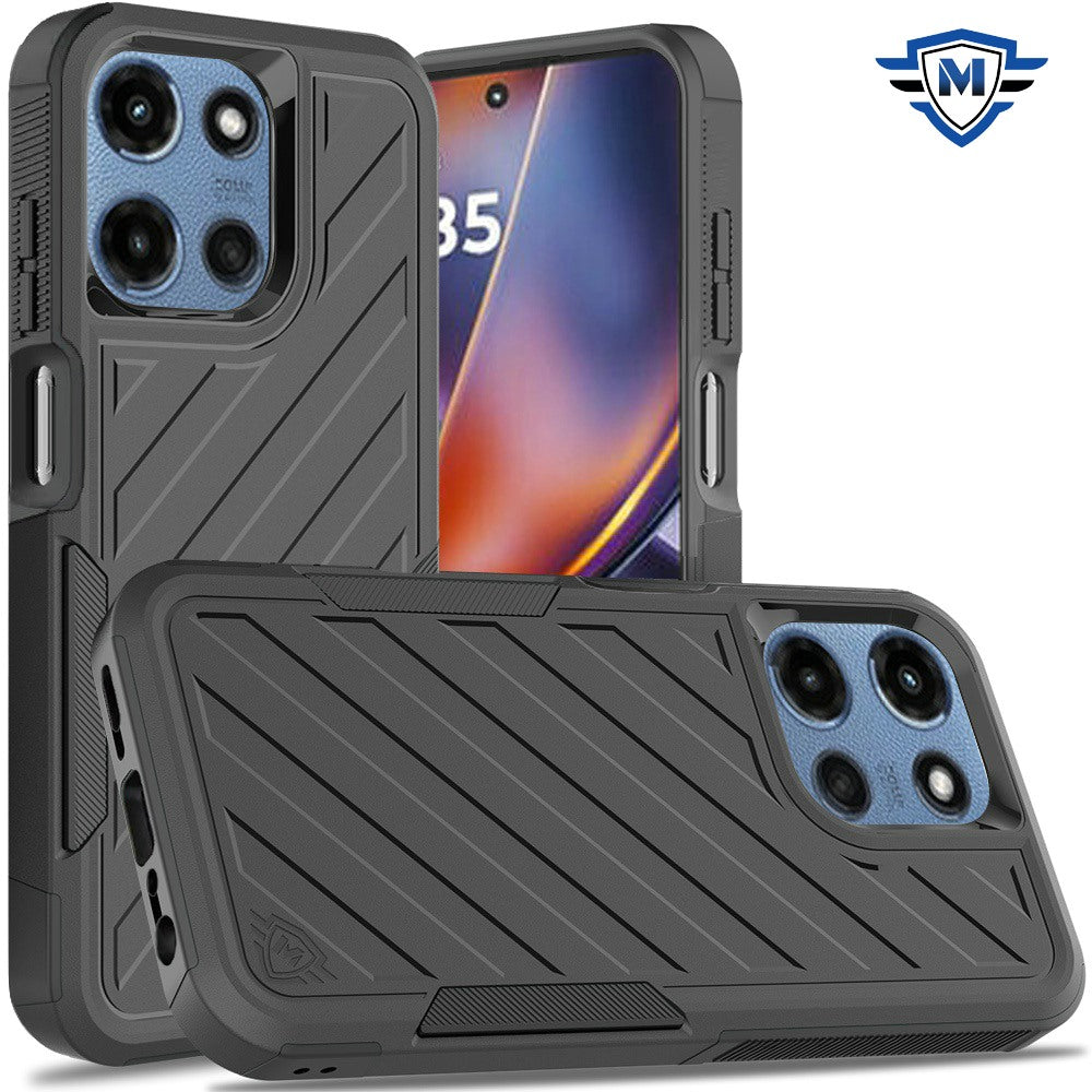 For Moto G 2025 Case Shockproof Dual Layer Lined Premium Cover + Tempered Glass