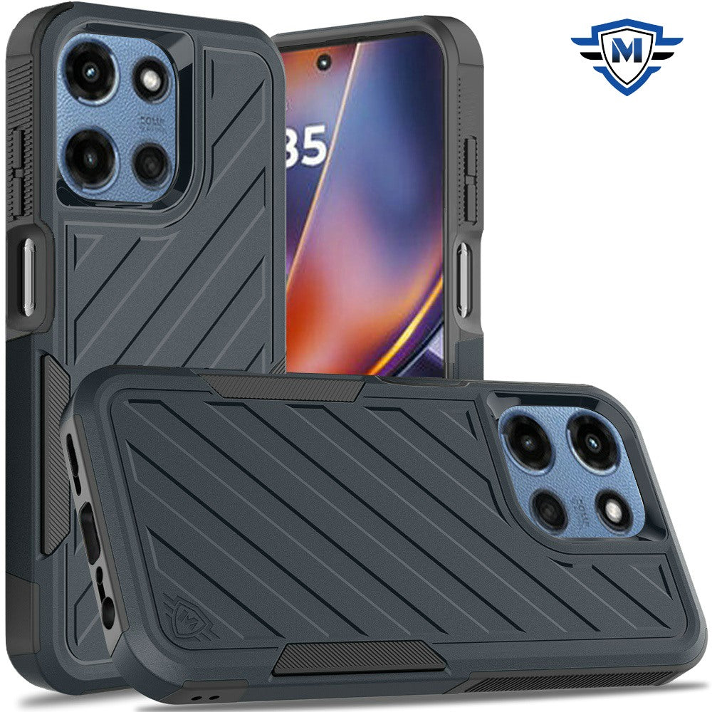 For Moto G 2025 Case Shockproof Dual Layer Lined Premium Cover + Tempered Glass
