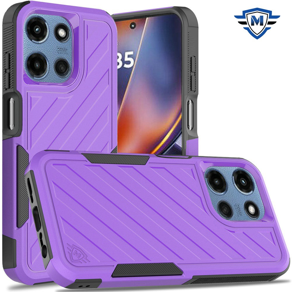 For Moto G 2025 Case Shockproof Dual Layer Lined Premium Cover + Tempered Glass