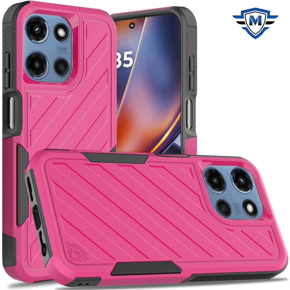 For Moto G 2025 Case Shockproof Dual Layer Lined Premium Cover + Tempered Glass