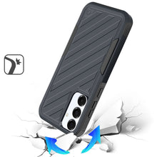 For Samsung A36 Case Shockproof Dual Layer Lined Phone Cover + Tempered Glass