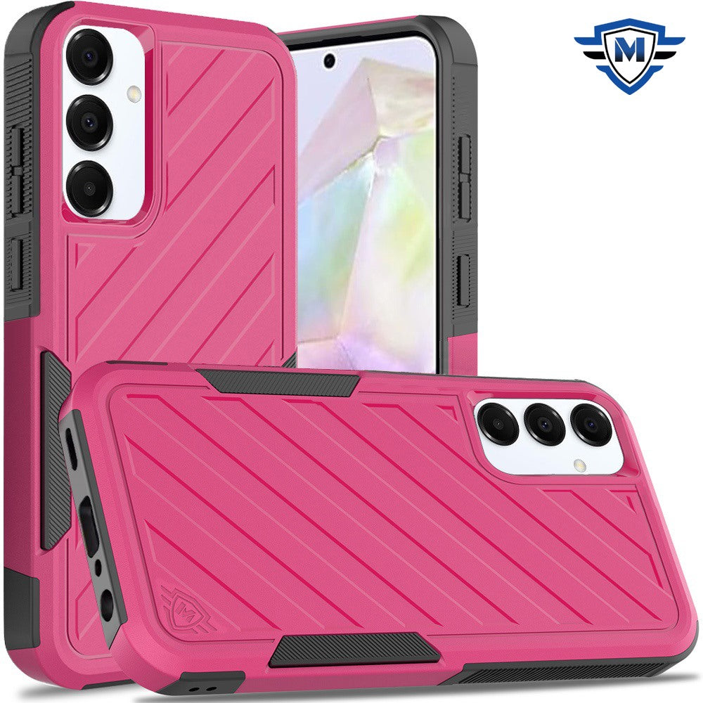 For Samsung A36 Case Shockproof Dual Layer Lined Phone Cover + Tempered Glass