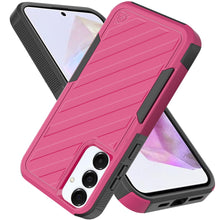 For Samsung A36 Case Shockproof Dual Layer Lined Phone Cover + Tempered Glass