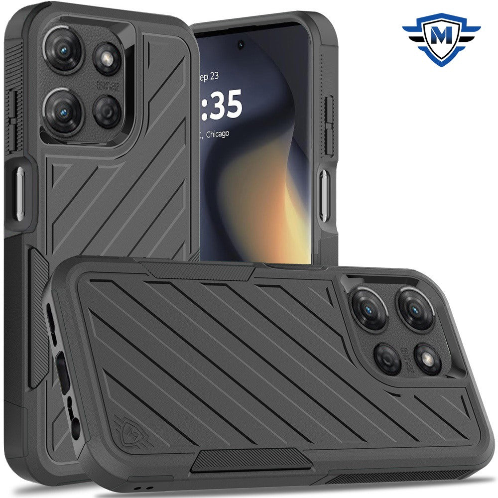 For Motorola Edge 2025 Case Shockproof Dual Layer Lined Rugged Phone Cover