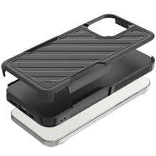 For Moto G Power 2025 Case Shockproof Dual Layer Lined Cover + Tempered Glass