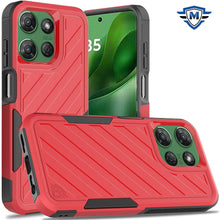 For Moto G Power 2025 Case Shockproof Dual Layer Lined Cover + Tempered Glass