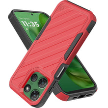 For Moto G Power 2025 Case Shockproof Dual Layer Lined Cover + Tempered Glass